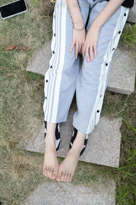 [BoBoSocks袜啵啵]NO.023 稚予-AJ、白色短棉袜、裸足 12