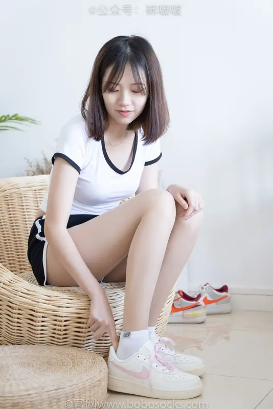 [BoBoSocks袜啵啵]NO.026 小甜豆-体操服、空军一号、白棉袜、肉丝 9